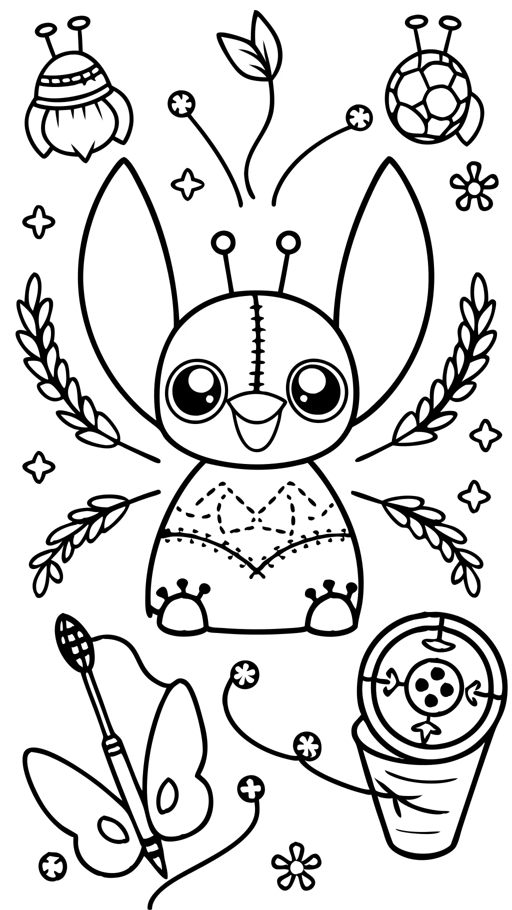 stictch coloring pages